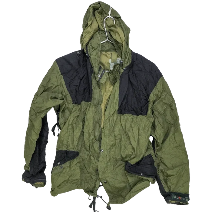 Tacs-Ops II Olive Wet Weather Parka - Small - Army & Outdoors - Parkas