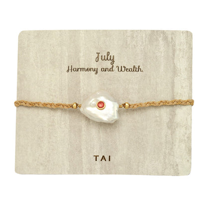 Birthstone Baroque Pearl Bracelet