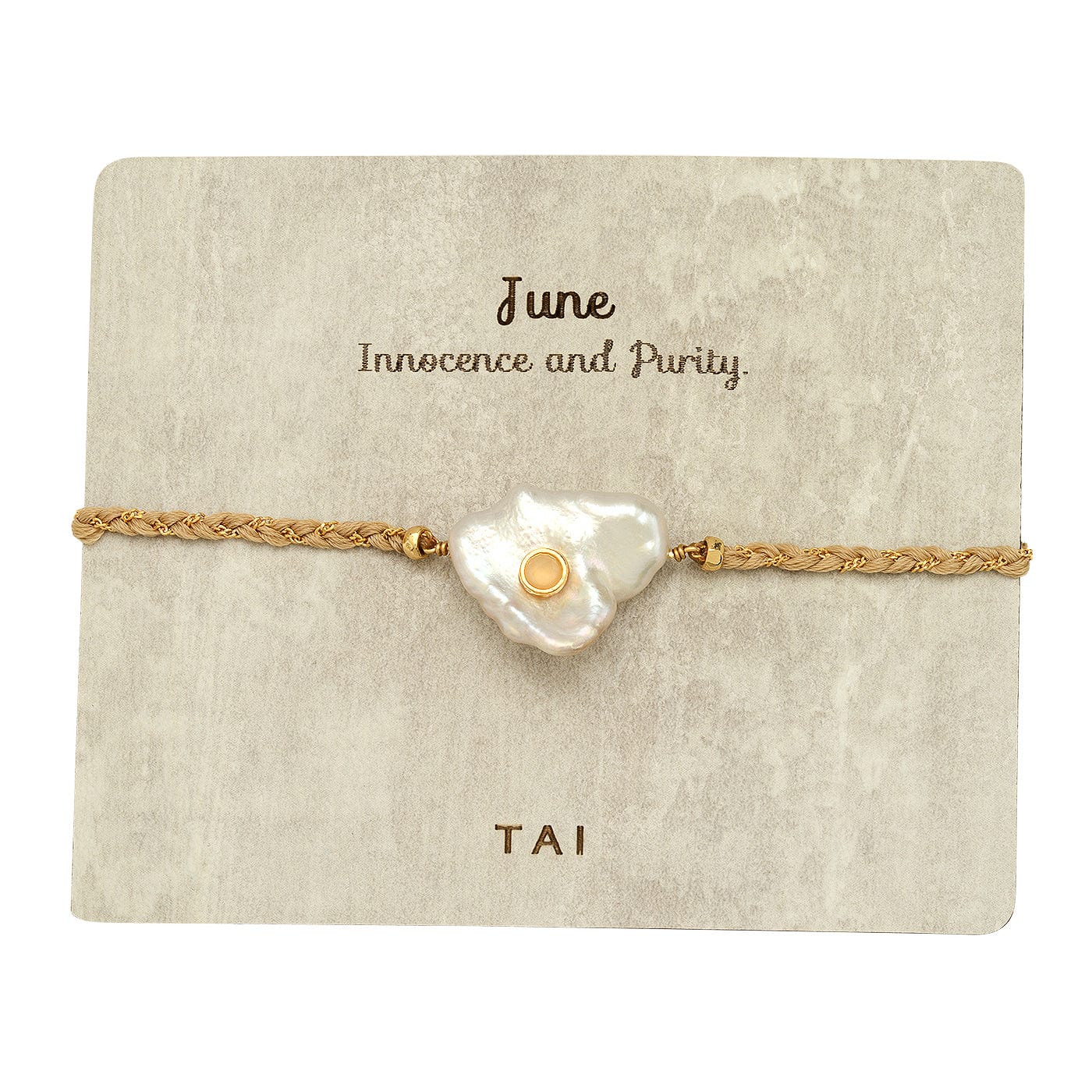 Birthstone Baroque Pearl Bracelet