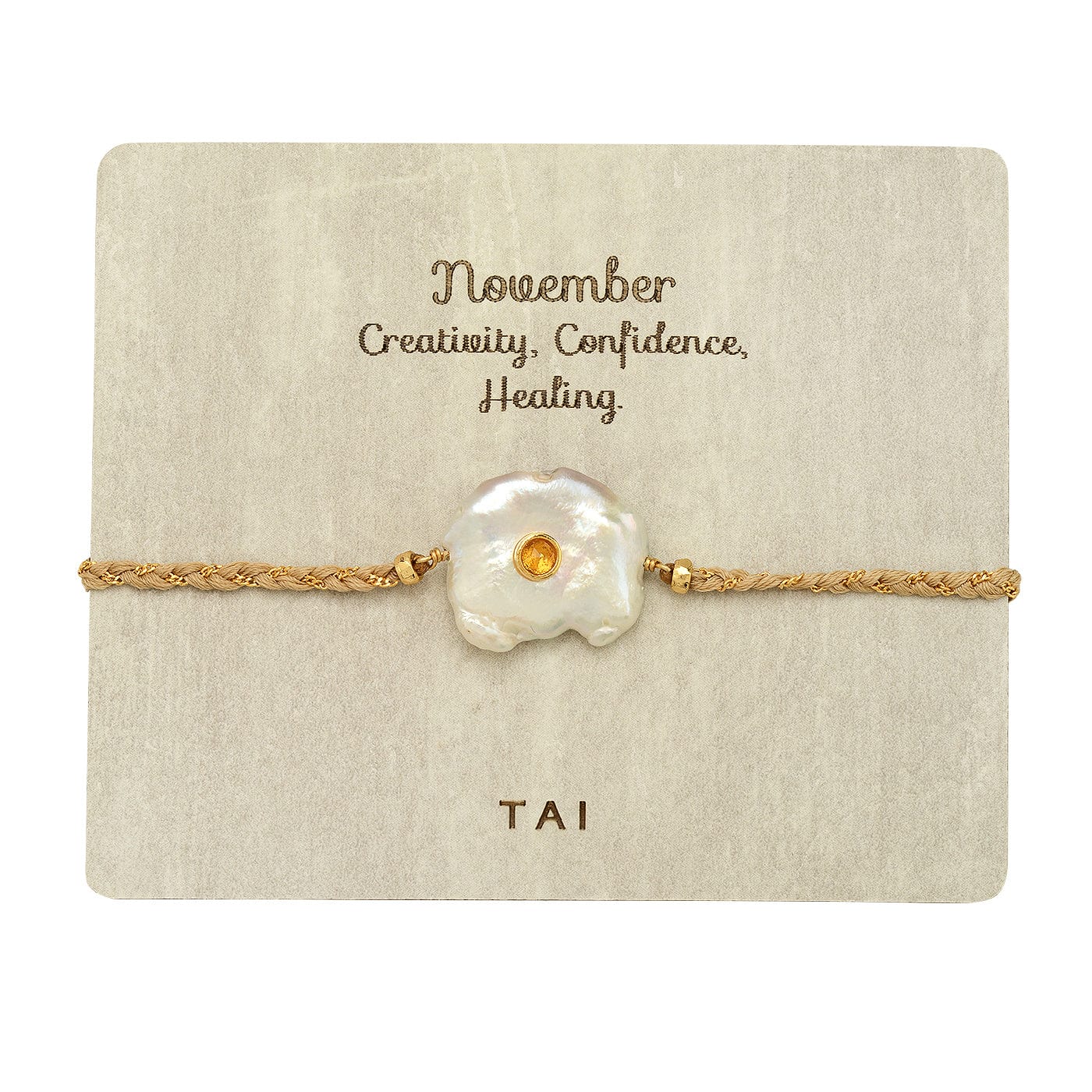 Birthstone Baroque Pearl Bracelet