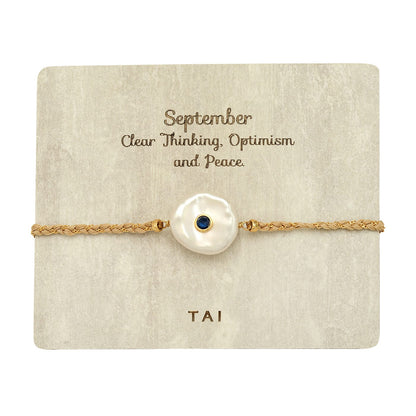 Birthstone Baroque Pearl Bracelet