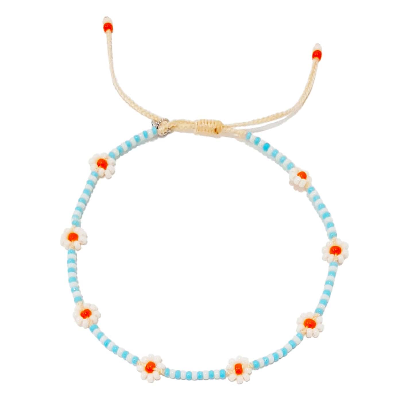 Daisy Station Beaded Bracelet