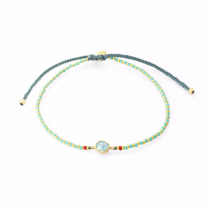 Niran Glass Stone Beaded Bracelet