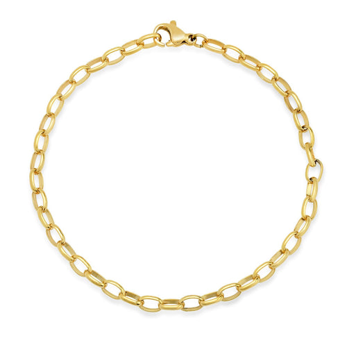 Oval Cable Link Bracelet