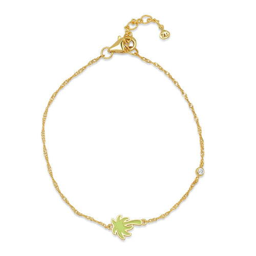 Palm Charm Chain Bracelet