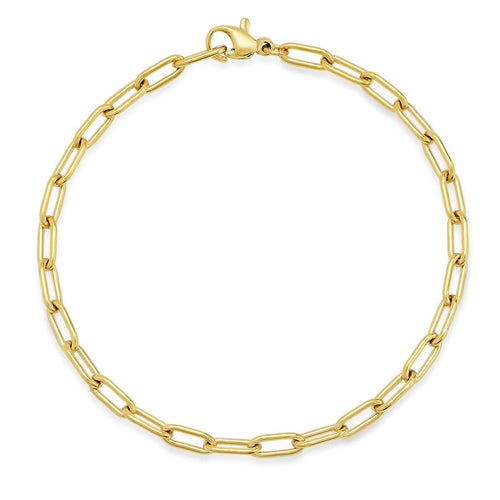 Small Oval Cable Link Chain Bracelet
