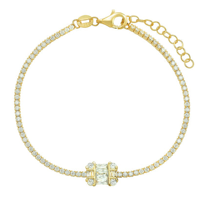 Vintage Baguette Tennis Bracelet