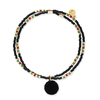 Thirak Double Strand Beaded Bracelet