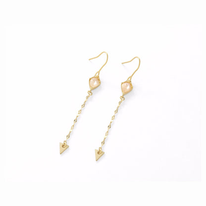 Arrow Stone Drop Earrings