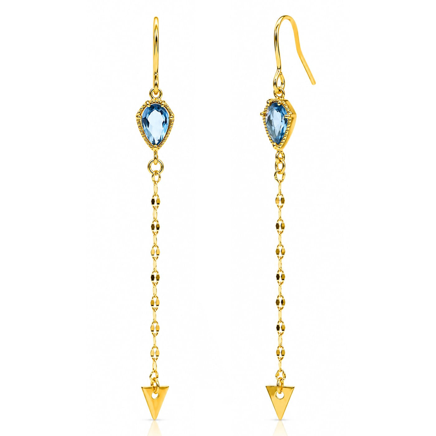 Arrow Stone Drop Earrings