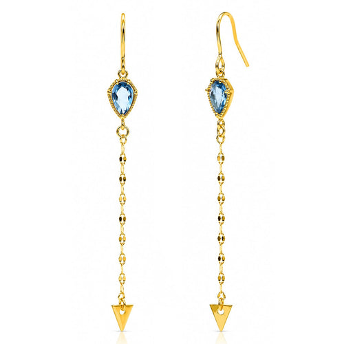 Arrow Stone Drop Earrings