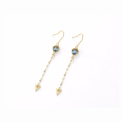 Arrow Stone Drop Earrings