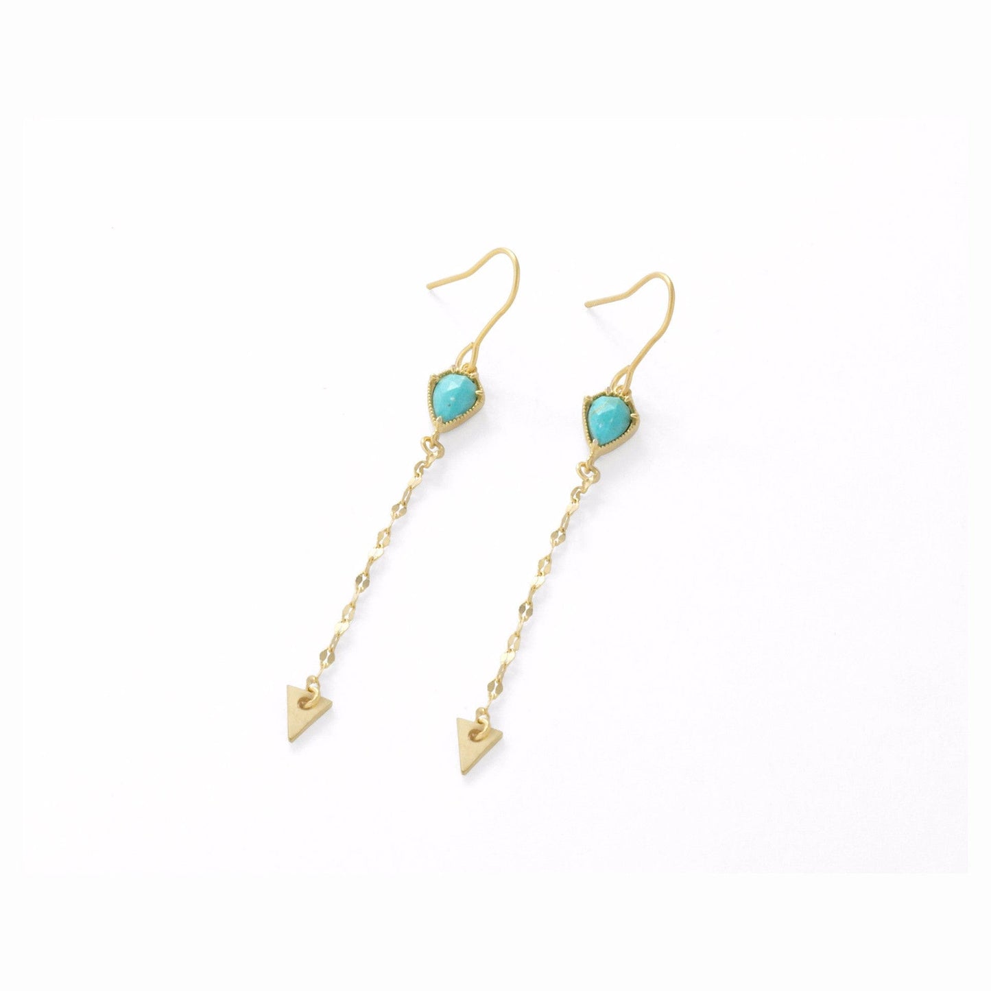 Arrow Stone Drop Earrings