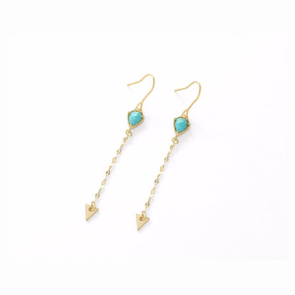 Arrow Stone Drop Earrings