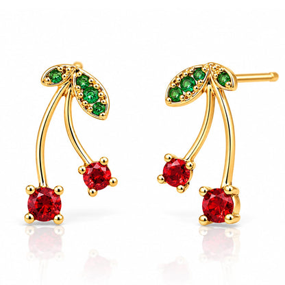 Cherry Twist Studs