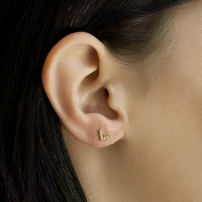 Chevron Post Earrings