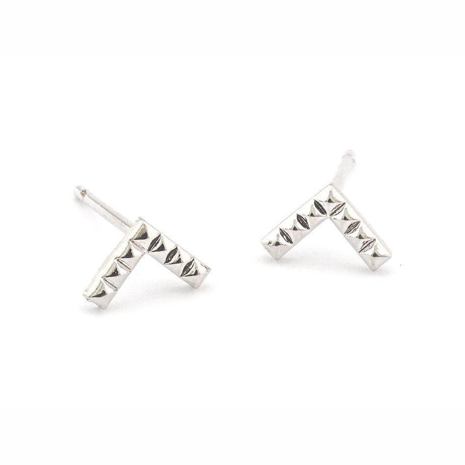 Chevron Post Earrings