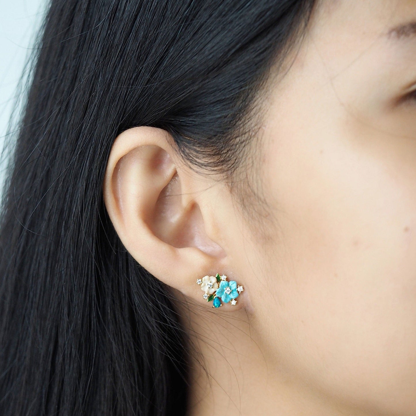 Cluster Flower Stud