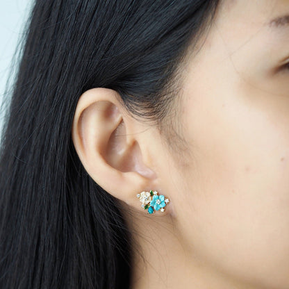 Cluster Flower Stud