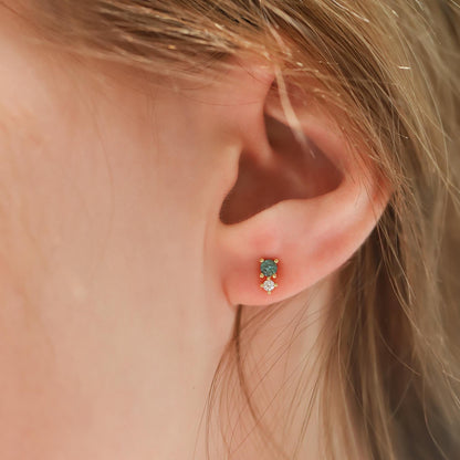 CZ and Colored Stone Studs