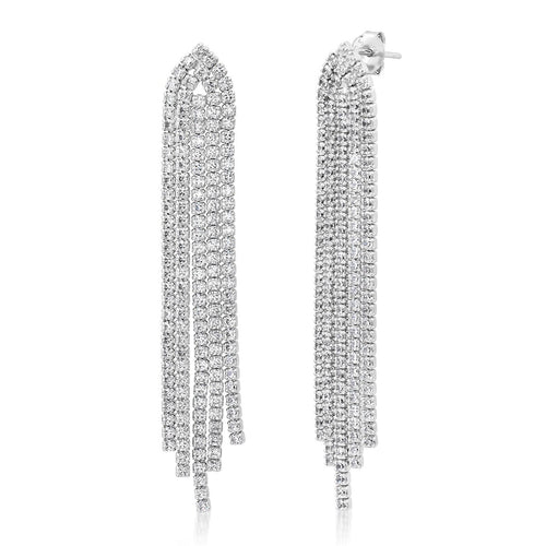 CZ Fringe Earrings