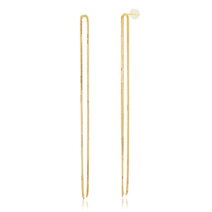 Double Chain Linear Earrings