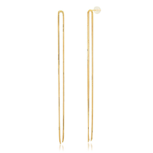 Double Chain Linear Earrings