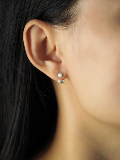 Double Pearl Ear Jacket