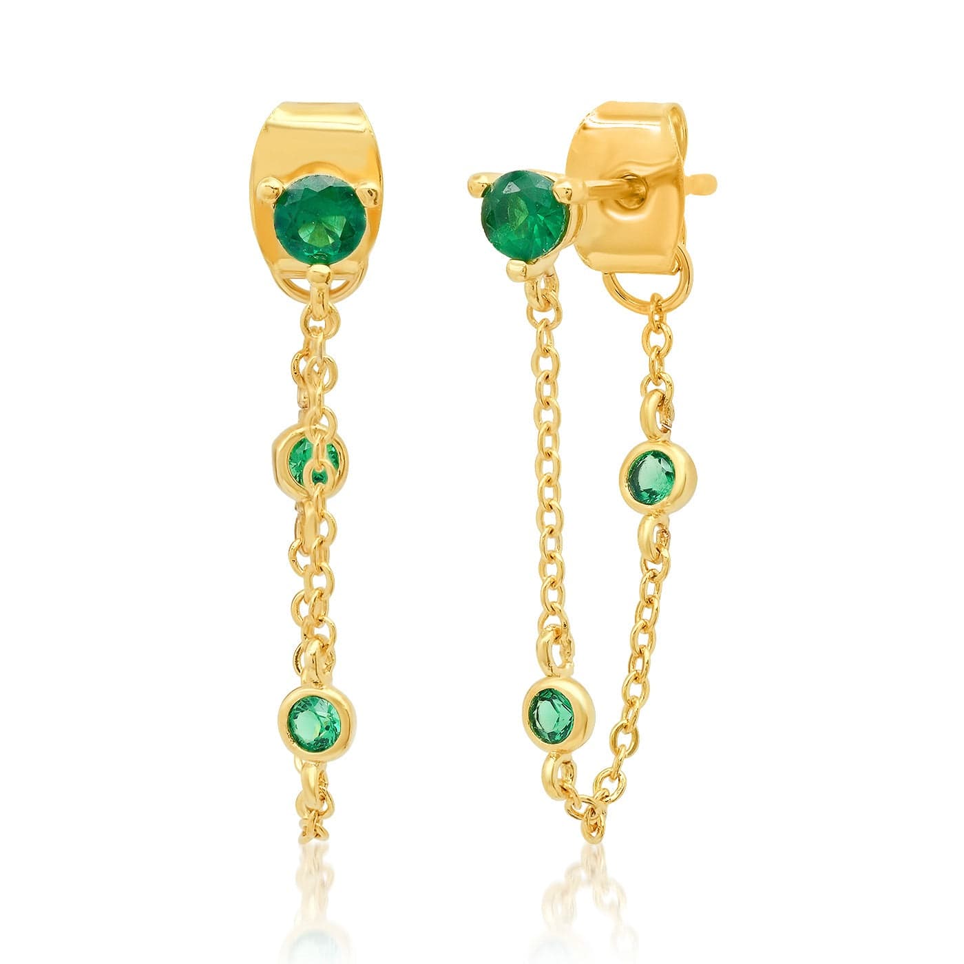 Draper Studs With CZ Chain