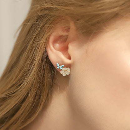 Enamel Butterfly Studs