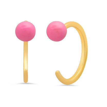 Enamel Stud Huggie