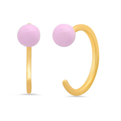 Enamel Stud Huggie