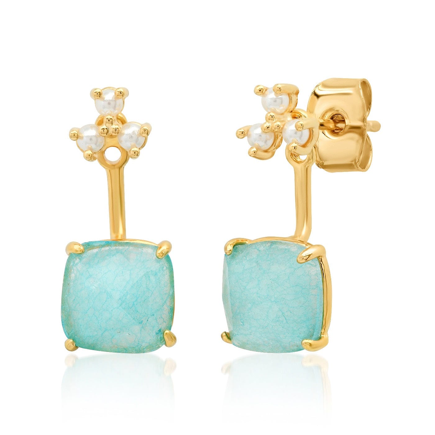 Freshwater Pearl And Glass Ear Jacket