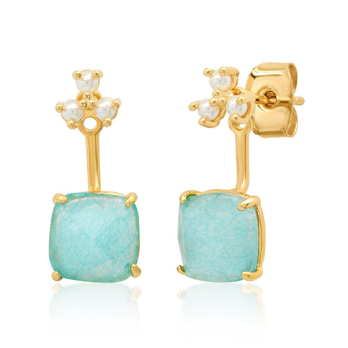 Freshwater Pearl And Glass Ear Jacket