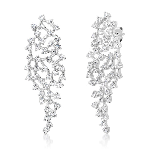 Lacey Cascading CZ Earrings