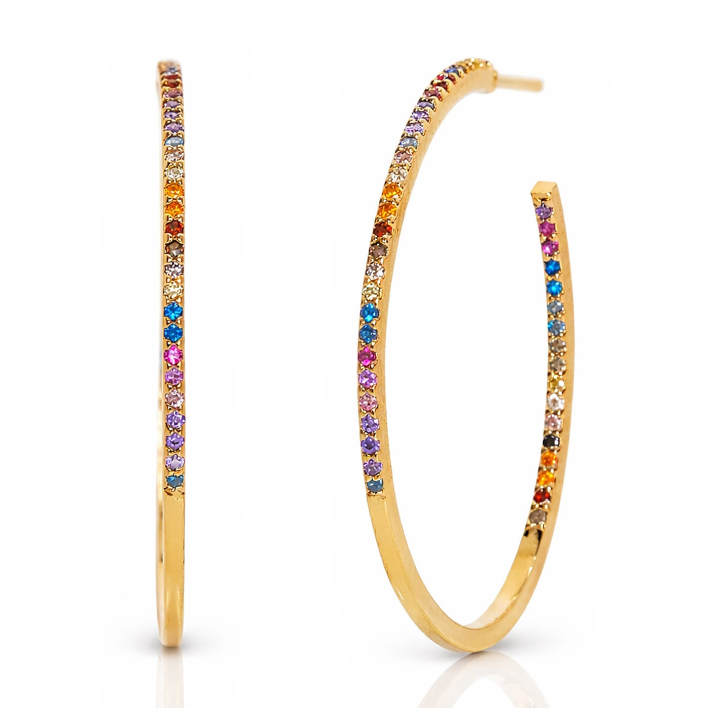 Large Rainbow Hoop | 33mm