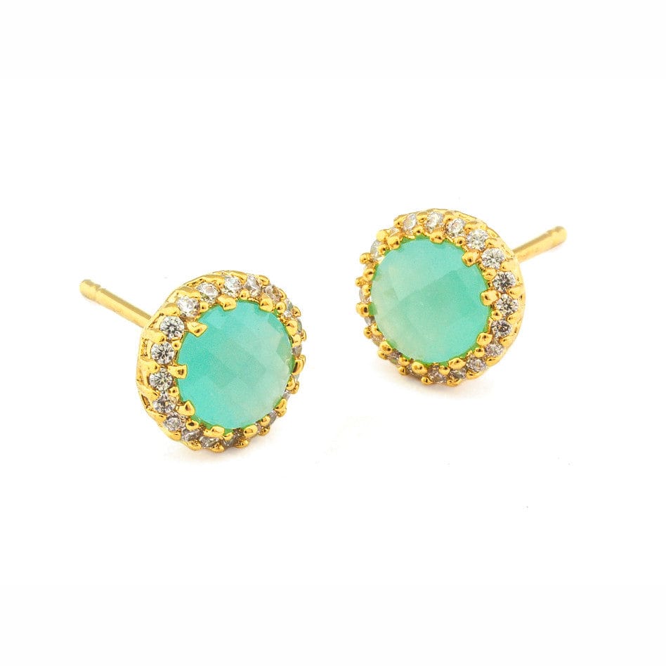 Large Rhinestone Post Earring