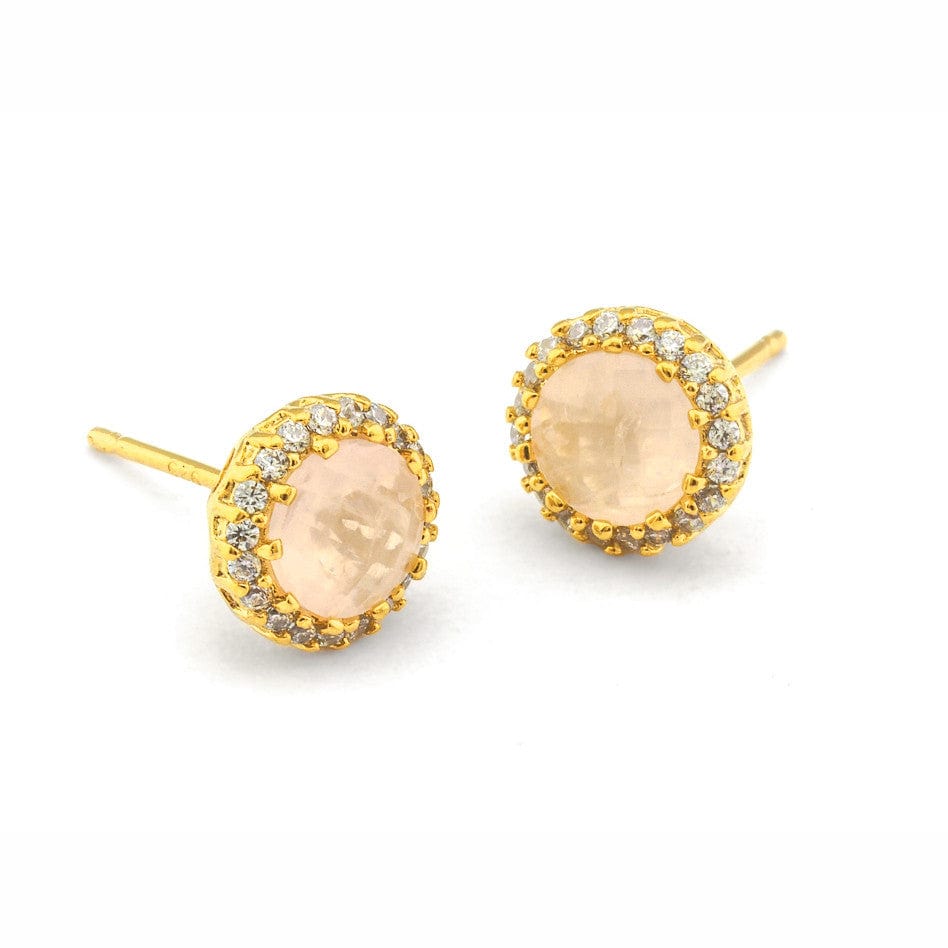 Large Rhinestone Post Earring