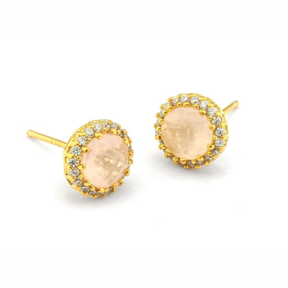 Large Rhinestone Post Earring