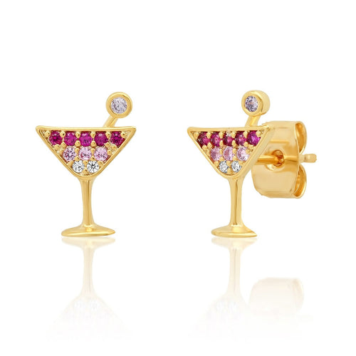 Martini Glass Studs
