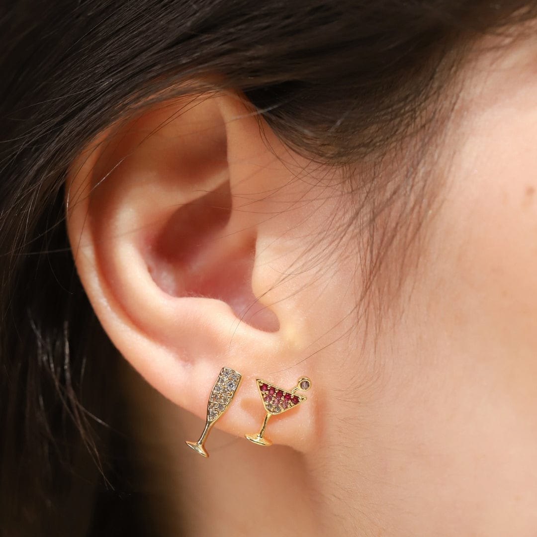 Martini Glass Studs