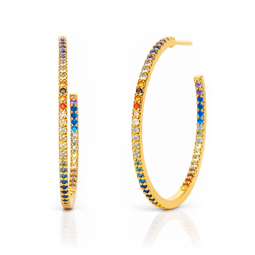 Medium Rainbow Hoop | 22mm
