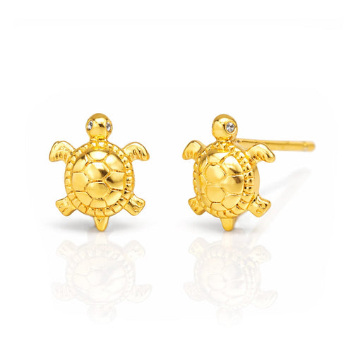 Mini Turtle Stud Earrings