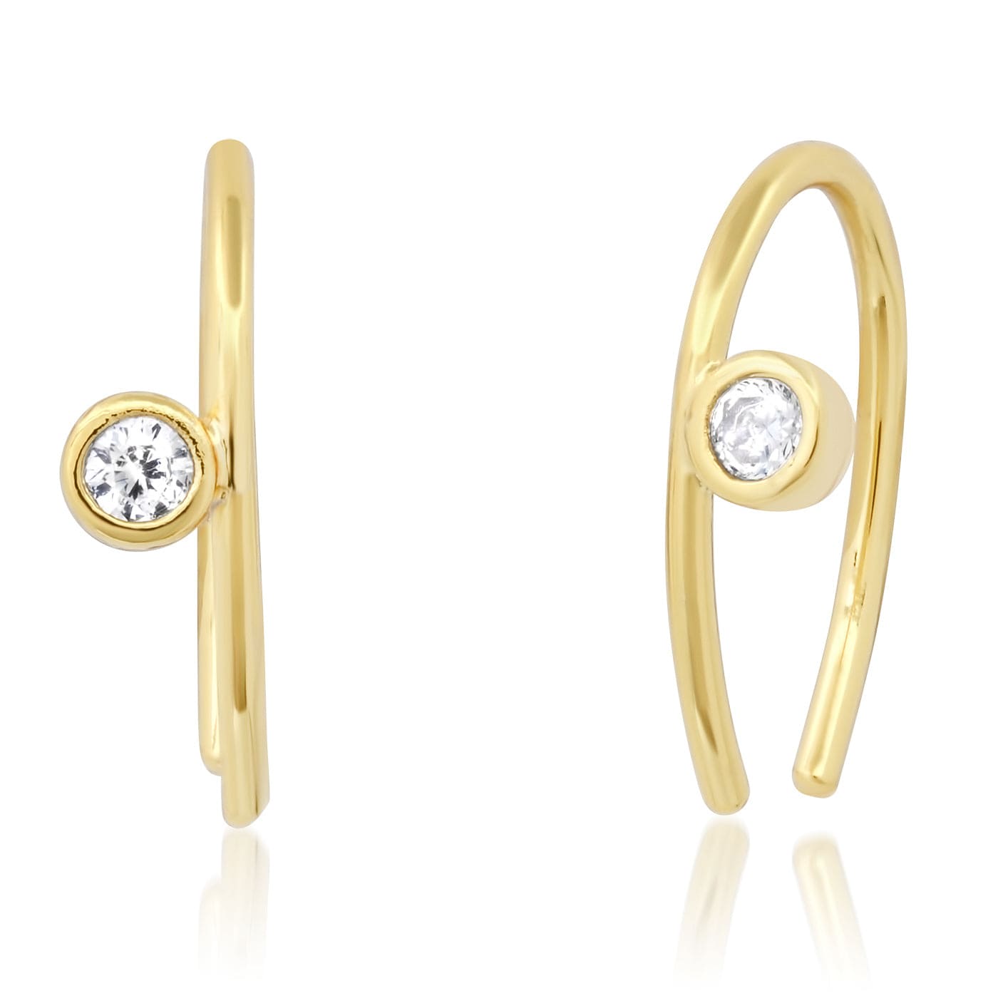 Open Arc CZ Studs