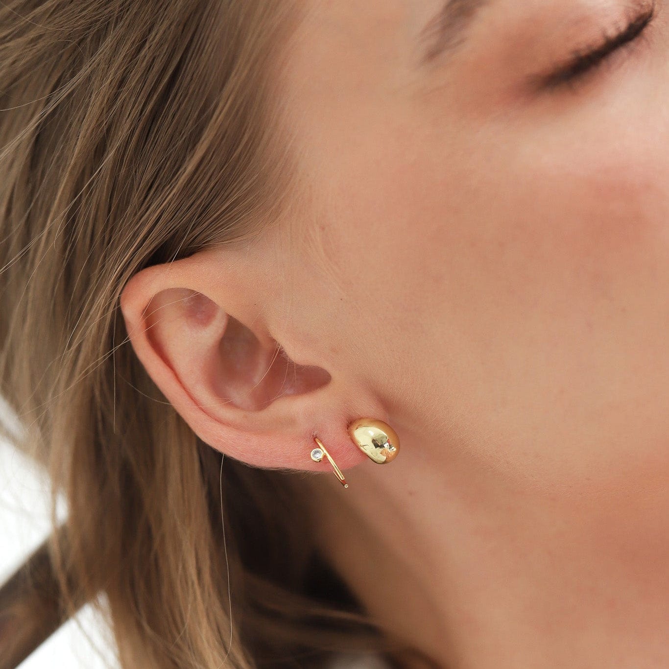 Open Arc CZ Studs