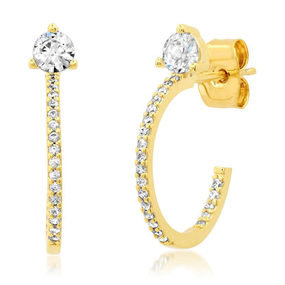 Pavé Hoops With CZ | 20mm