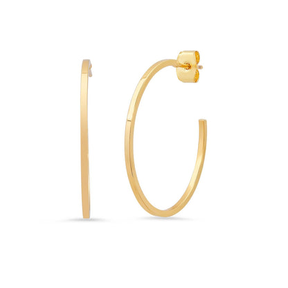 Classic Gold Hoops | M
