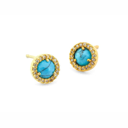 Small Pavé Glass Earrings
