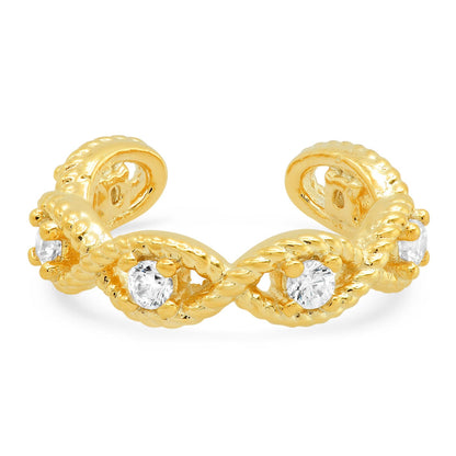 Twisted Gold Ear Cuff