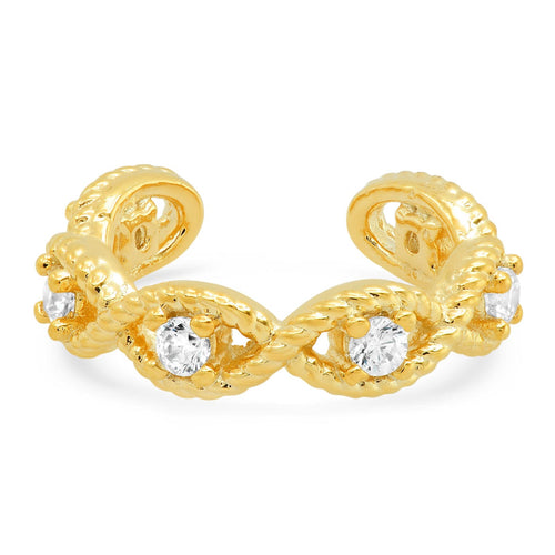 Twisted Gold Ear Cuff